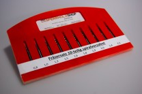 VHM-Fräsersatz 10-teilig, spiralverzahnt, 0,8-2,5mm