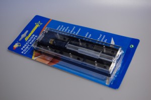 Grafik Messer Set, Aluminium, gummierter Schaft