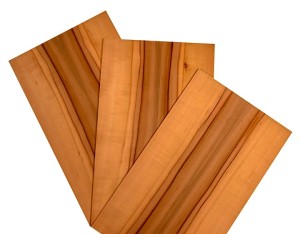 Schlagplatte Elsbeere, Schweizer Birnbaum 3mm, 500x300mm