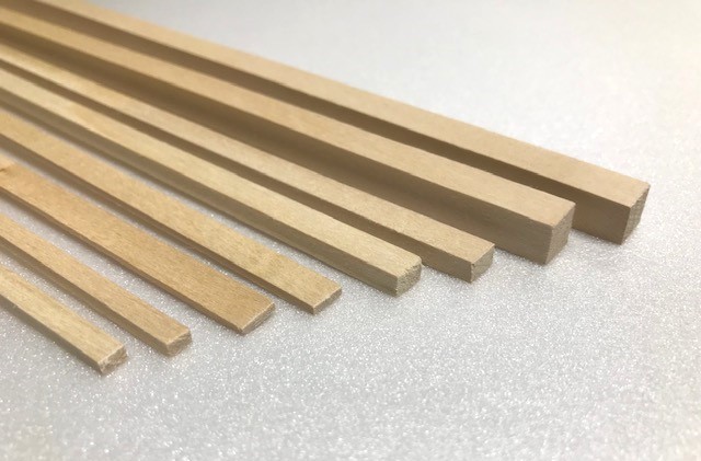 Leiste Linde 2x8mm, Länge 1000mm, 10er Packung, 2.Wahl