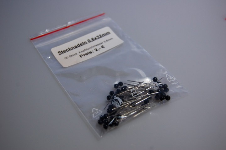 Stecknadeln 0,6x32mm, 50 Stück
